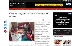 Community Produces Thousands of Masks