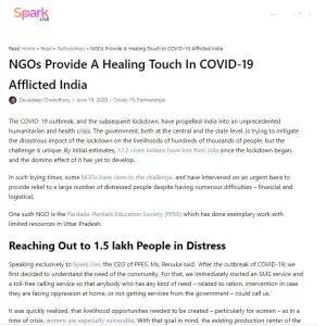 NGOs Provide Healing A Touch In COVID-19 Afflicted India